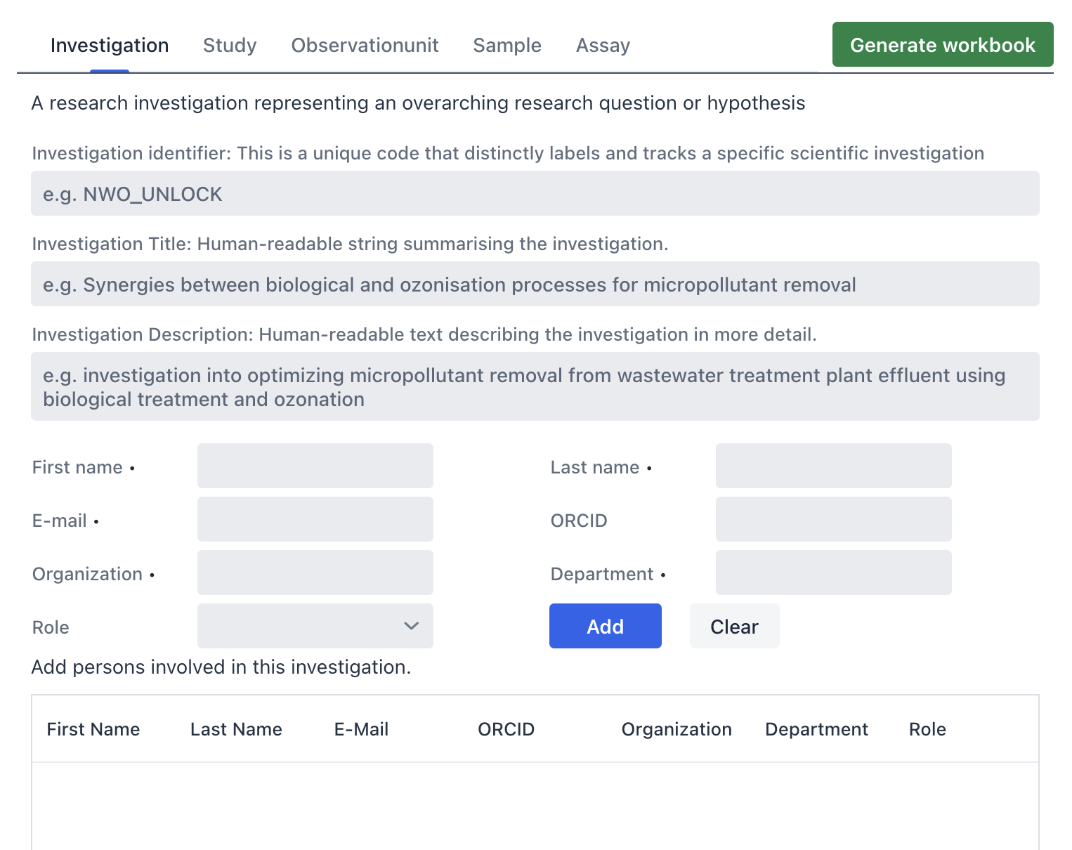 Web Interface