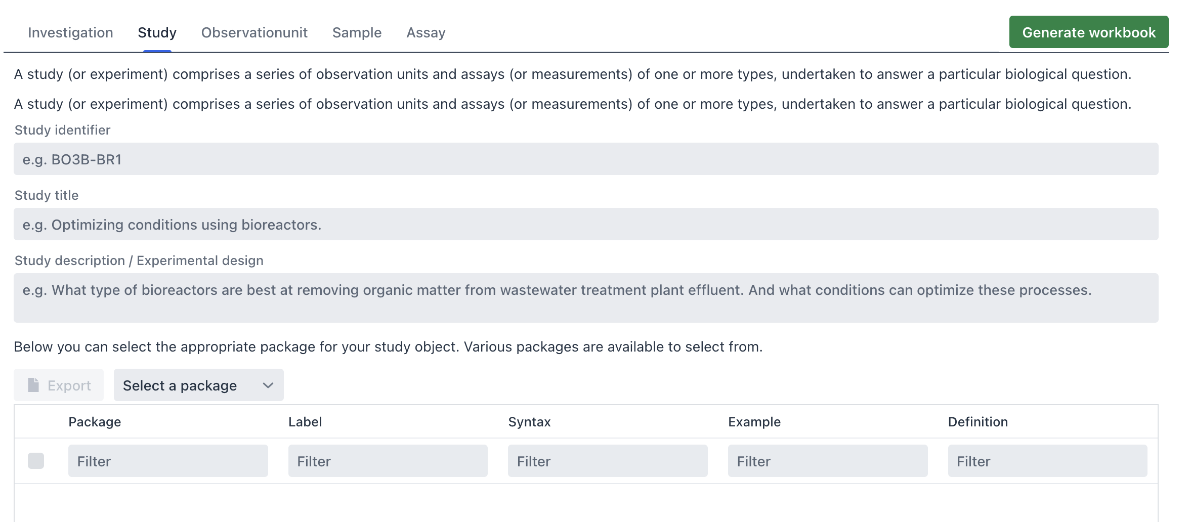 Web Interface