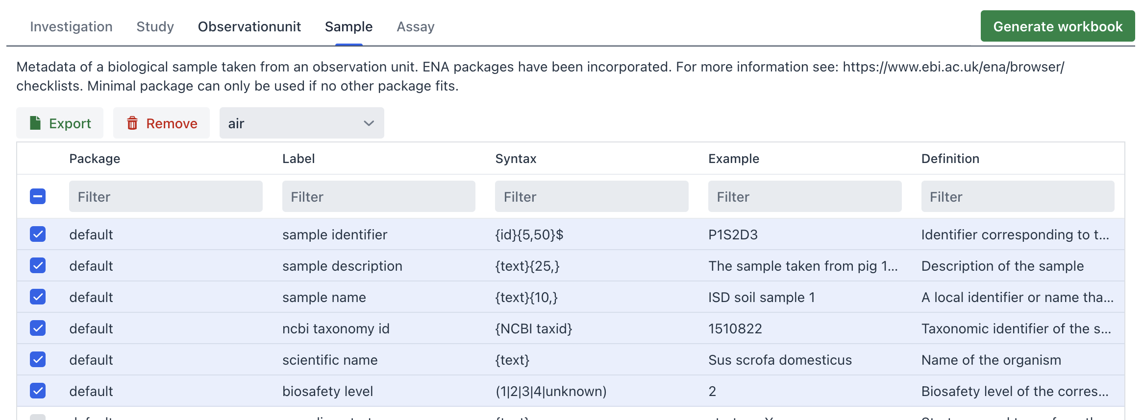 PackageSelection