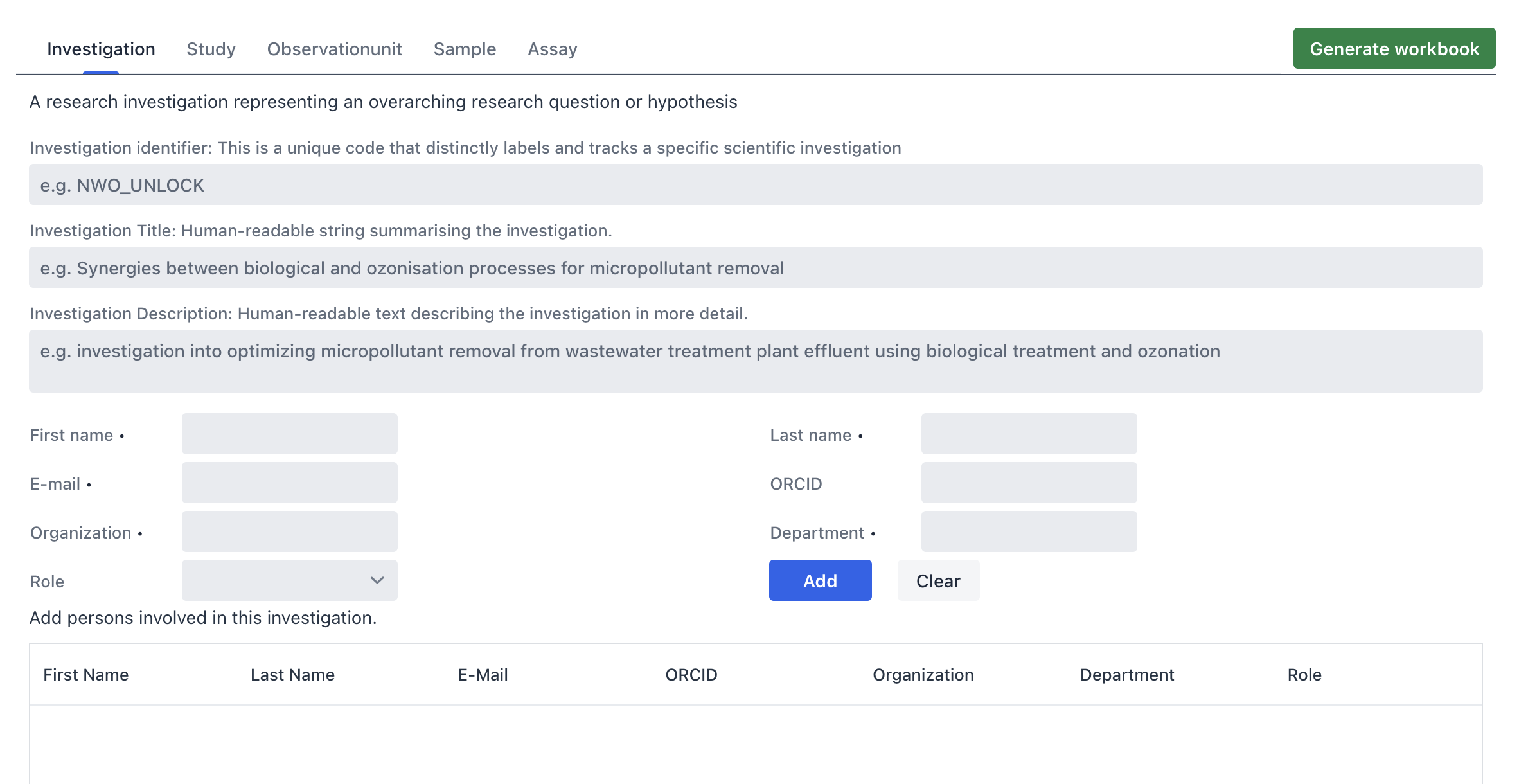 FAIR Data Station web interface